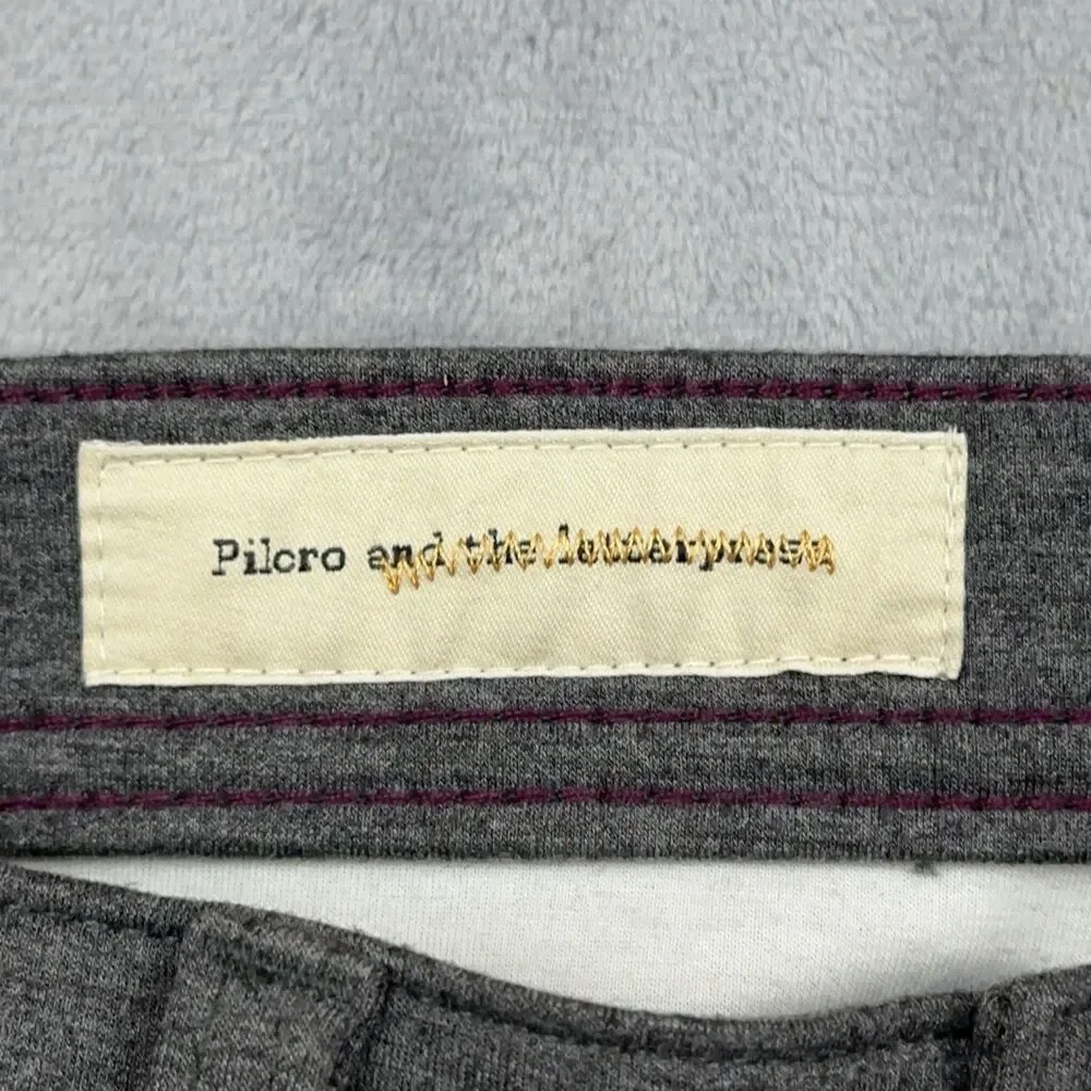 Pilcro and the Letterpress Serif Ponte Knit Skinny Pants Gray Womens Size 27